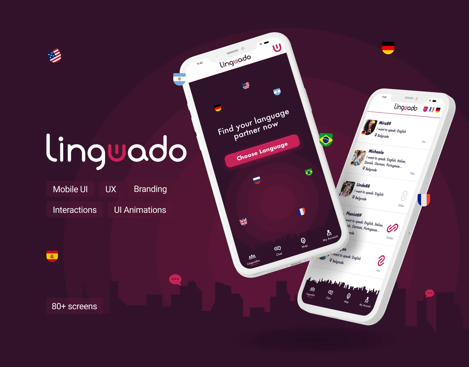 Learning Languages mobile app project image
